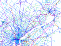 Transportation network modeling diagram